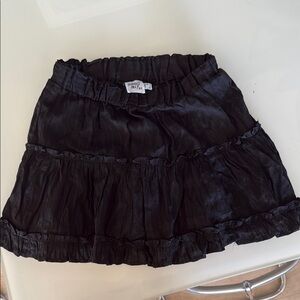 Princess Polly Black Ruffled Skirt cotton size 4